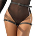 Subblime - Arnés Forma Cinturon Cuero Negro Talla Única