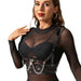 Subblime - Arnés Forma Corset Detalle Cadenas Talla Única