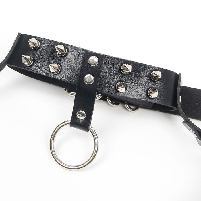 Subblime - Arnés Sujetador Y Collar Con Cadenas Talla Única