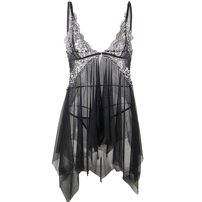Subblime - Babydoll Tela Tul Pecho Encaje L/xl