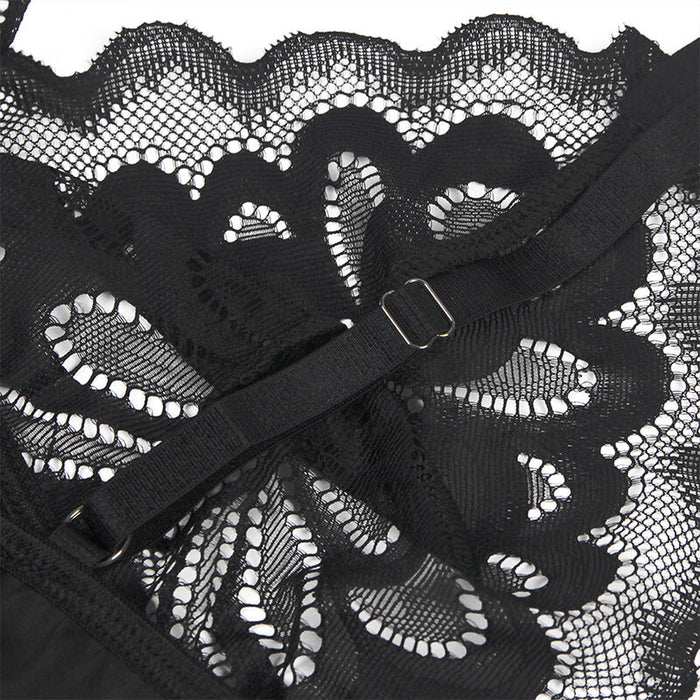 Subblime - Babydoll Con Estampado Floral Pecho Negro S/M