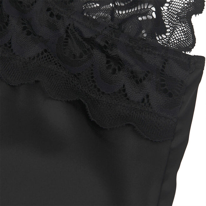 Subblime - Babydoll Con Estampado Floral Pecho Negro S/M