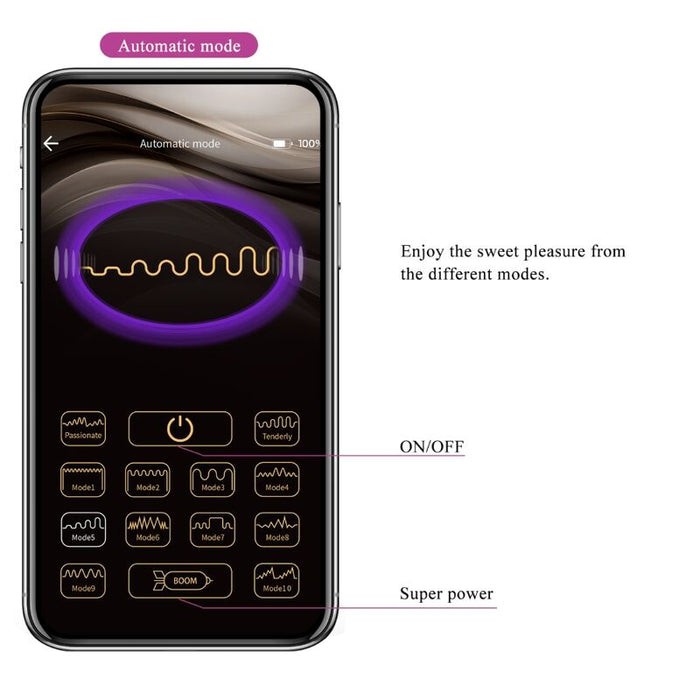 Pretty Love - Casper Huevo Vibrador Recargable Morado