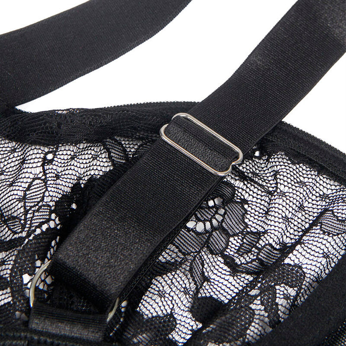 Subblime - Teddy Con Liga Detalle Encajes Y Tiras Negro S/m