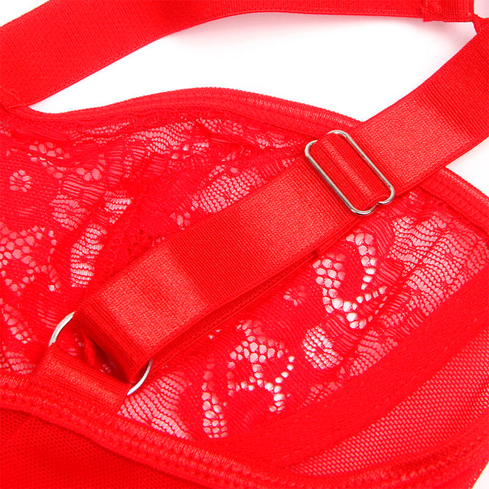 Subblime - Teddy Con Liga Detalle Encaje Y Tiras Rojo S/M