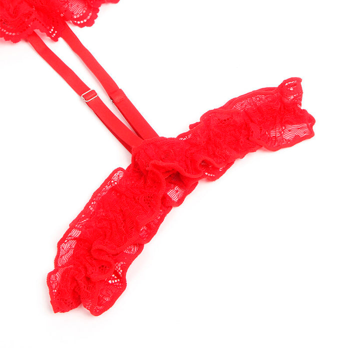 Subblime - Teddy Con Liga Detalle Encaje Y Tiras Rojo L/Xl