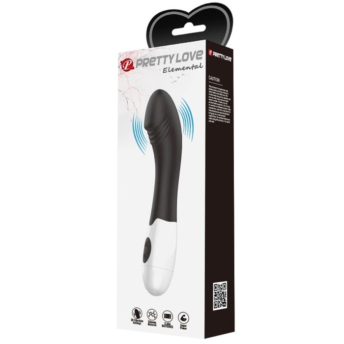 Pretty Love - Elemental Vibrador Punto G 30 Modos Negro