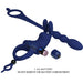Pretty Love - Ayad Anillo Vibrador Rabbit Con Plug Azul