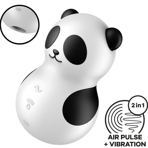 Satisfyer - Pocket Panda Estimulador & Vibrador Blanco Y Negro