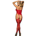 Subblime - 951764 Bodystocking De Rejilla Rojo Talla Única