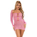 Subblime - 952471 Vestido De Rejilla Rosa Talla Única