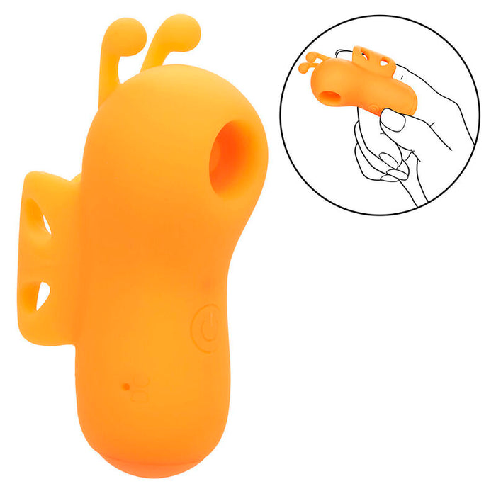 Calexotics - Neon Vibes The Buzzing Vibe Estimulador De Dedo 10 Vibraciones Naranja