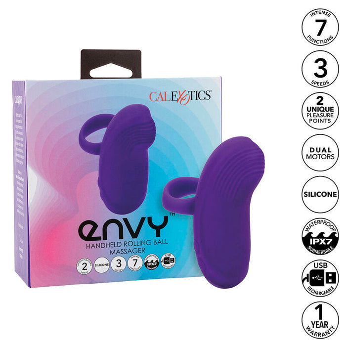 Calexotics - Envy Masajeador De Bola Rodante 7 Vibraciones Morado