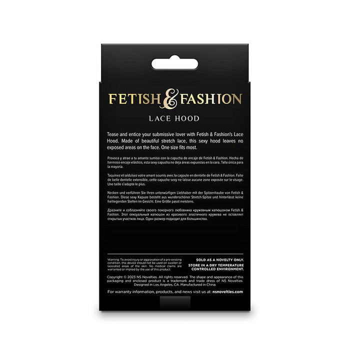 Ns Novelties - Fetish & Fashion Pasamontañas De Encaje Negro