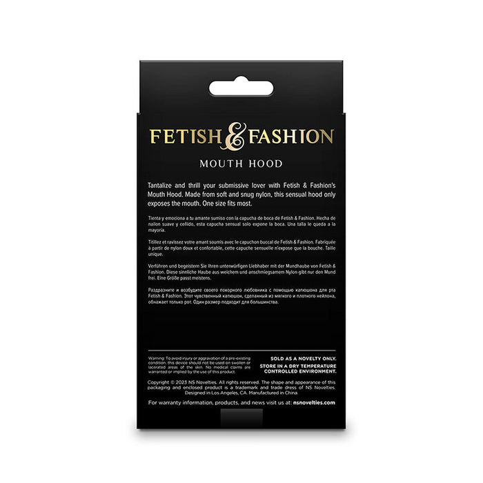 Ns Novelties - Fetish & Fashion Pasamontañas Apertura De Boca Nylon Blanco