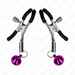 Kink - Pinzas Para Pezones Con Campanilla Violeta 6 Cm