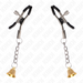 Kink - Pinzas Para Pezones Con Colgante De Campana Dorado 6 Cm