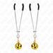 Kink - Pinzas Para Pezones Fina Con Cascabel Dorado 7 Cm
