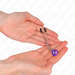 Kink - Pinzas Para Pezones Fina Con Cascabel Violeta 7 Cm