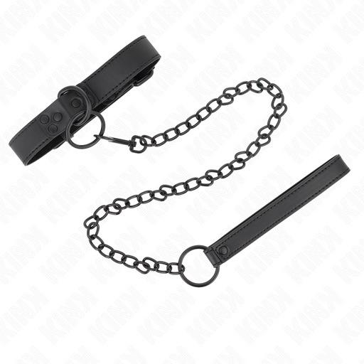 Kink - Collar Con Correa 65 Cm Oscuro Ajustable 37-54 Cm X 3 Cm