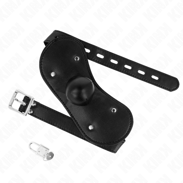 Kink - Máscara Bucal Mordaza De Bola Con Cerradura Ajustable 42-60 Cm