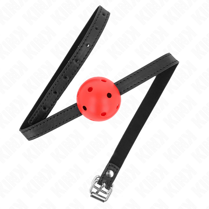 Kink - Mordaza De Bola 4.5 Cm Transpirable Simplicity Rojo 62 X 1.5 Cm