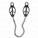 Kink - Pinzas Para Pezones Estilo Japonés Con Cadena Negro 30 Cm