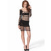 Passion - Bs 105 Bodystocking Negro Talla Única