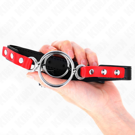 Kink - Mordaza Con Múltiples Juntas Tóricas 4 / 4.8 Cm Rojo Ajustable 38 X 56 Cm