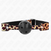 Kink - Mordaza De Bola 4.5 Cm Transpirable Leopardo 65 X 2.5 Cm