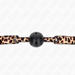 Kink - Mordaza De Bola 4.5 Cm Transpirable Leopardo 65 X 2.5 Cm