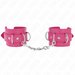 Kink - Muñequeras Con 3 Anillas En D Ajustable Rosa 17.5-25 Cm X 6 Cm