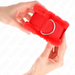 Kink - Muñequeras Forrada Rojo Ajustable 17-31 Cm X 7 Cm