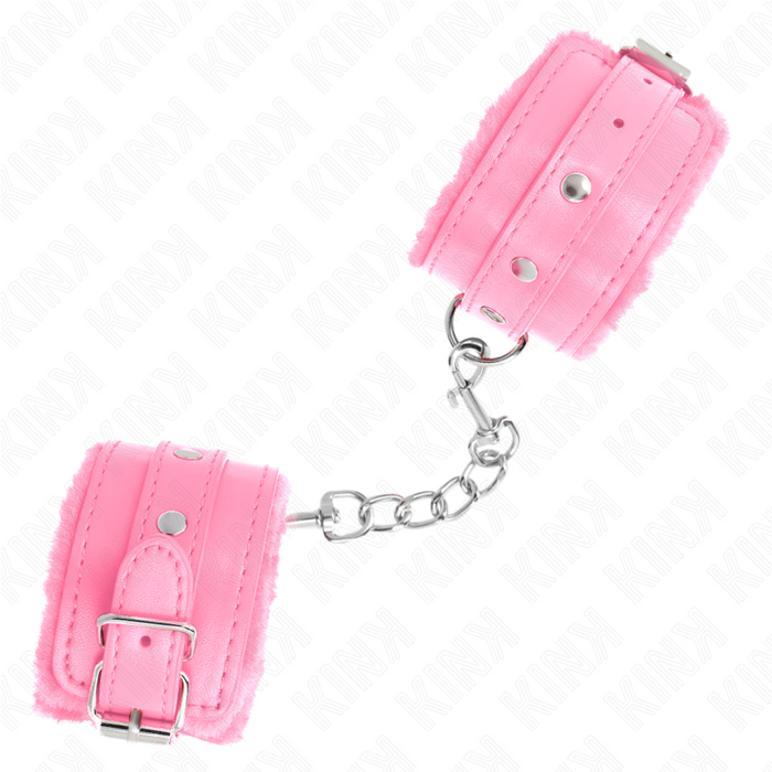 Kink - Muñequeras Forradas Premium Rosa Con Correa Rosa Ajustable 17-29 Cm X 6 Cm
