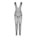 Passion - Bs 103 Bodystocking Blanco Talla Única