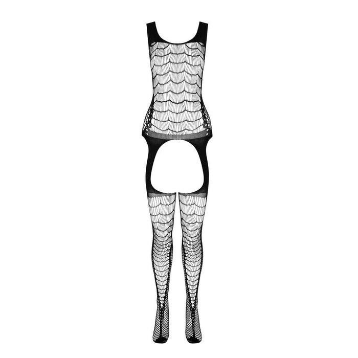 Passion - Bs 104 Bodystocking Rojo Talla Única