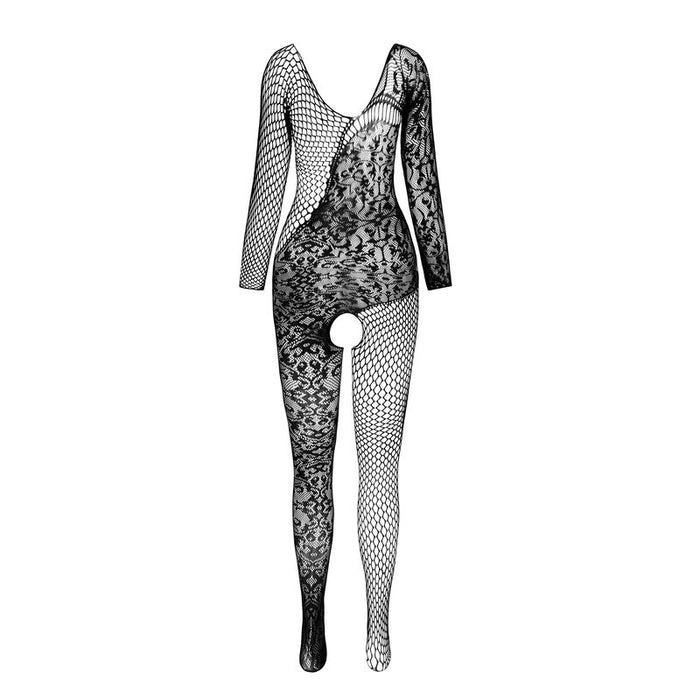 Passion - Bs 107 Bodystocking Rojo Talla Única