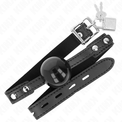 Kink - Mordaza De Bola 4 Cm Suave De Tpe Modelo 3 60 X 2 Cm Ajustable 37-52 Cm