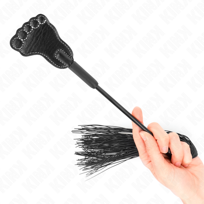 Kink - Pala Forma De Pie Con Látigo De Borla 31 Cm