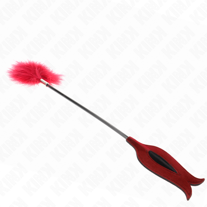 Kink - Plumas Para Cosquillas Con Paleta Forma De Rosa 38 Cm
