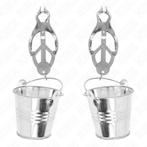 Kink - Pinzas Para Pezones Estilo Japonés Con Cubos Plateado