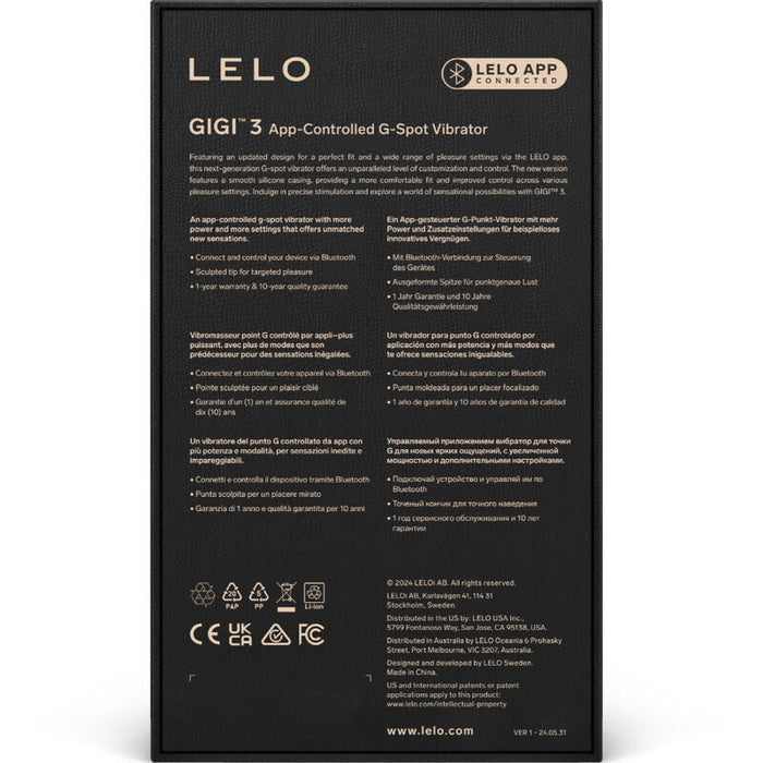 Lelo - Gigi™ 3 Vibrador Punto G Violeta