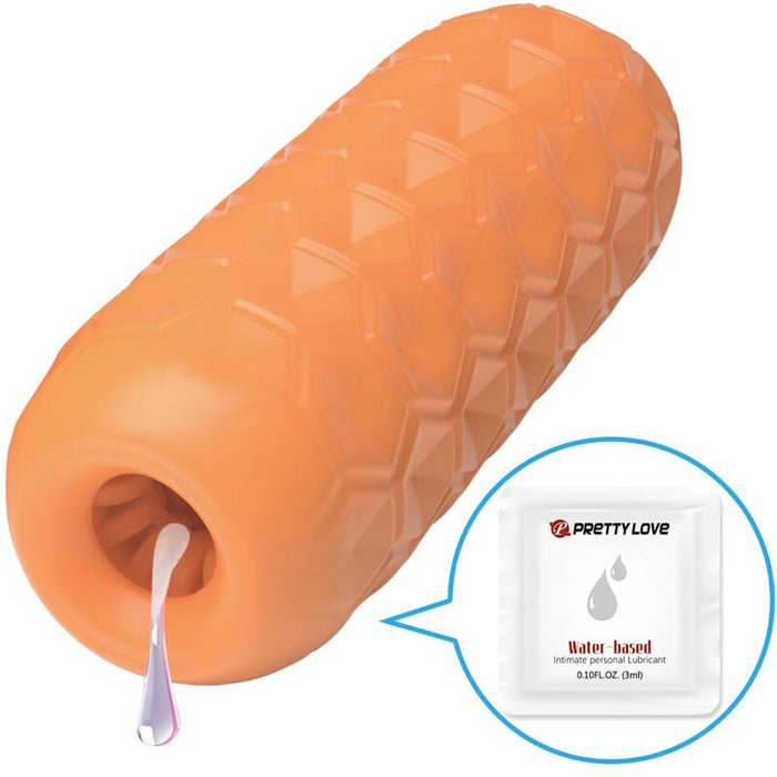 Pretty Love - Twin Balls Masturbador Masculino Naranja