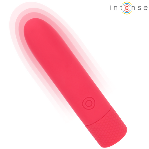 Intense - Symone Bala Vibradora Recargable Por Usb 8 Vibraciones Rojo 10 X 2.2 Cm