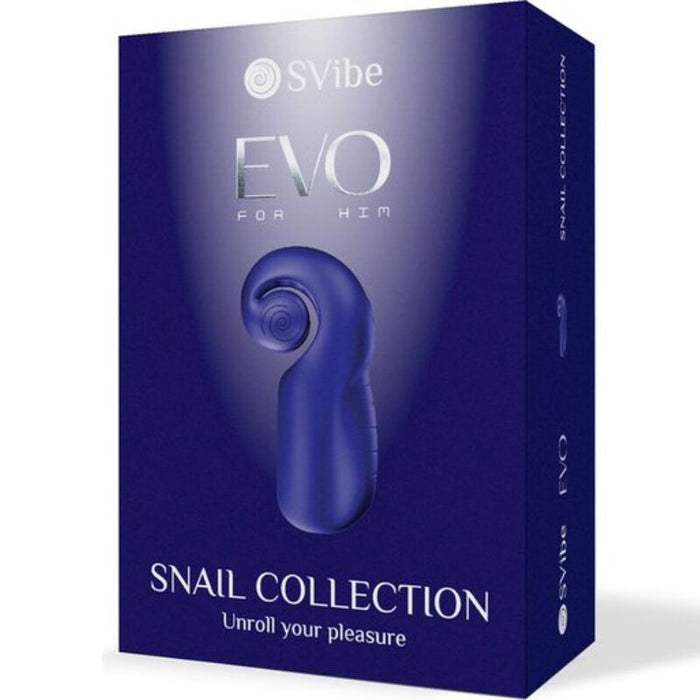Snail Vibe - Evo For Him Masturbador Masculino Slide Nroll Azul Oscuro