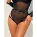 Subblime - 953690 Esposas Con Cinturón Bondage Negro Talla Única