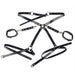 Subblime - 953690 Esposas Con Cinturón Bondage Negro Talla Única