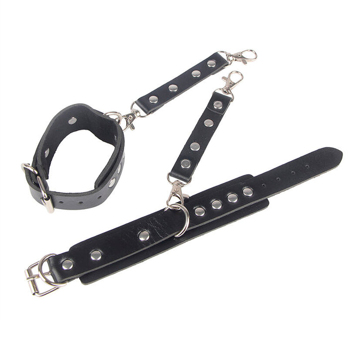 Subblime - 953690 Esposas Con Cinturón Bondage Negro Talla Única