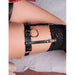 Subblime - 953744 Liga Punk De Cuero Ajustable Negro Talla Única