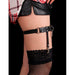 Subblime - 953744 Liga Punk De Cuero Ajustable Negro Talla Única